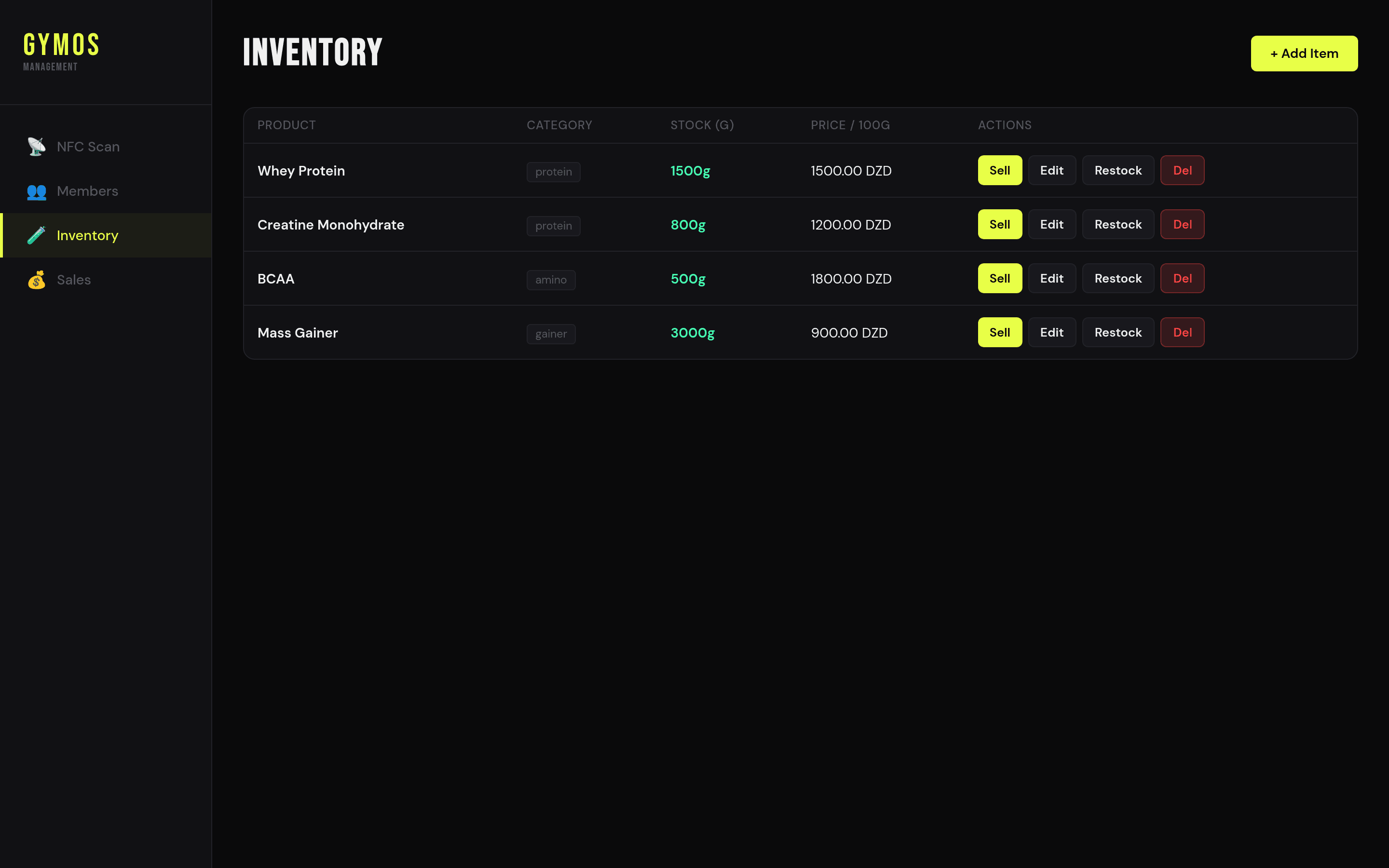 Gym management software